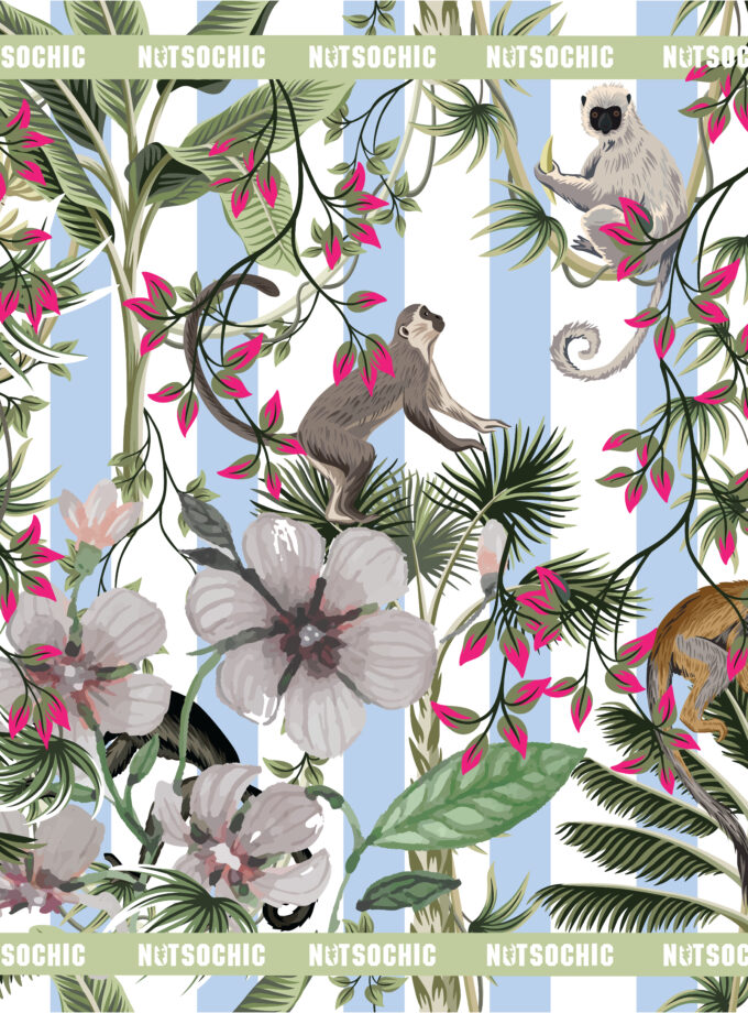 Notsochic square scarf "Jungle Whispers"